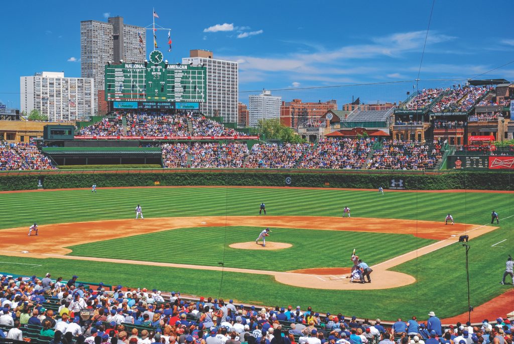 Sunny day at Wrigley Field