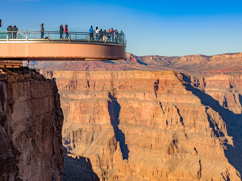 observation deck at the grand canyon