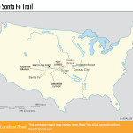 Map of the Santa Fe Trail.
