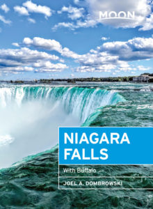 travel guide cover moon niagara falls